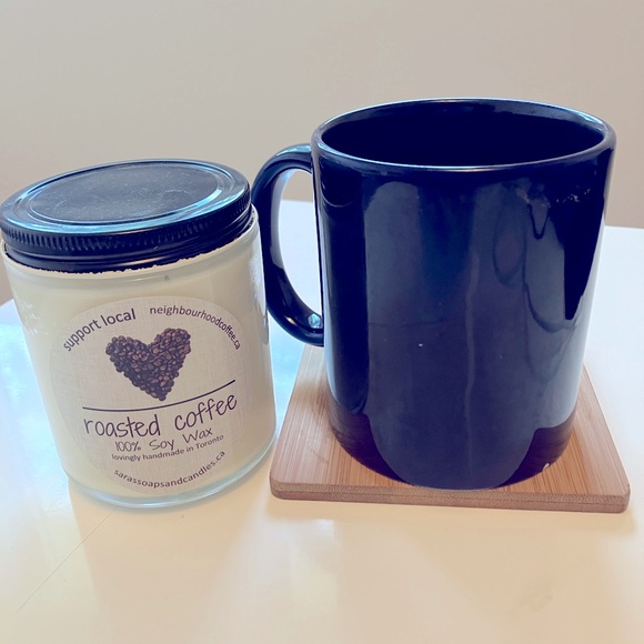 SOLD - Brand New - Sara’s Soaps & Candles Toronto Made Soy Candle Roasted Coffee - Picture 3 of 3